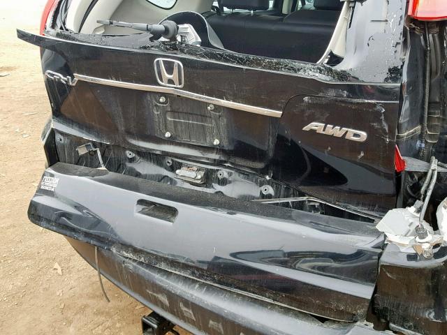 2HKRM4H70EH644273 - 2014 HONDA CR-V EXL BLACK photo 9