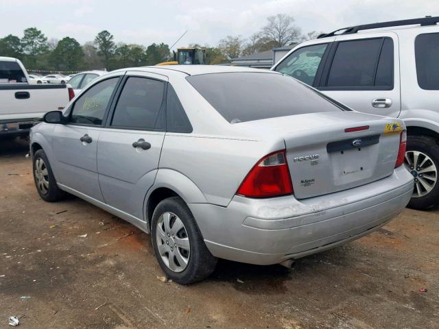 1FAFP34N07W101372 - 2007 FORD FOCUS ZX4 SILVER photo 3