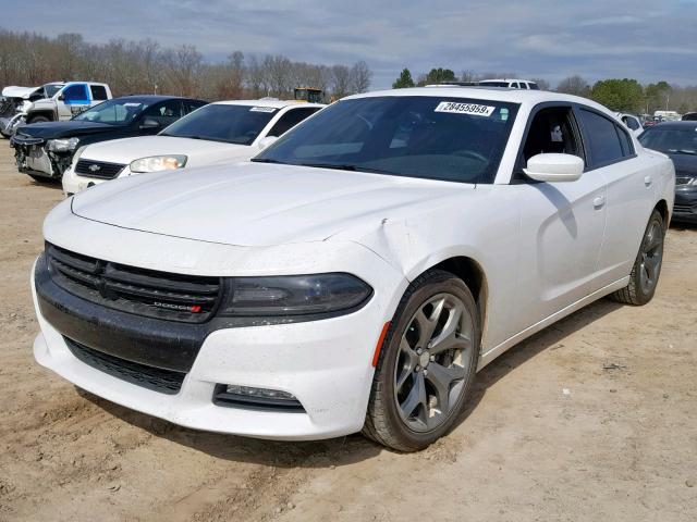 2C3CDXHG6FH907386 - 2015 DODGE CHARGER SX WHITE photo 2