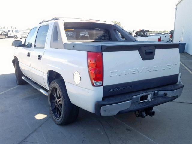 3GNEC12Z45G153649 - 2005 CHEVROLET AVALANCHE WHITE photo 3