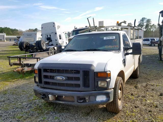 1FD3F30558EE46499 - 2008 FORD F350 SRW S WHITE photo 2