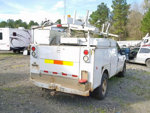 1FD3F30558EE46499 - 2008 FORD F350 SRW S WHITE photo 4