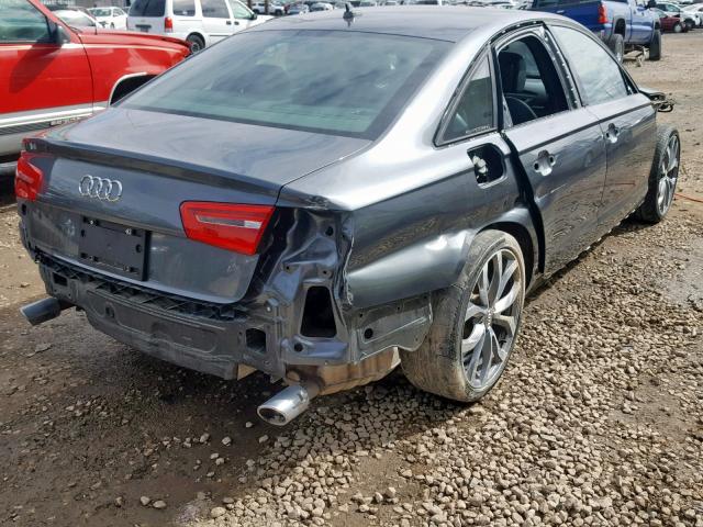 WAUHMAFC1FN006073 - 2015 AUDI A6 PRESTIG GRAY photo 4