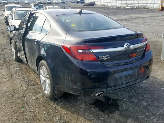 2G4GK5EX9G9162166 - 2016 BUICK REGAL BLACK photo 3