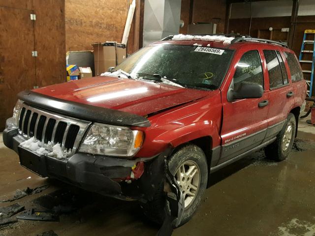 1J4GW48S63C531386 - 2003 JEEP GRAND CHER RED photo 2