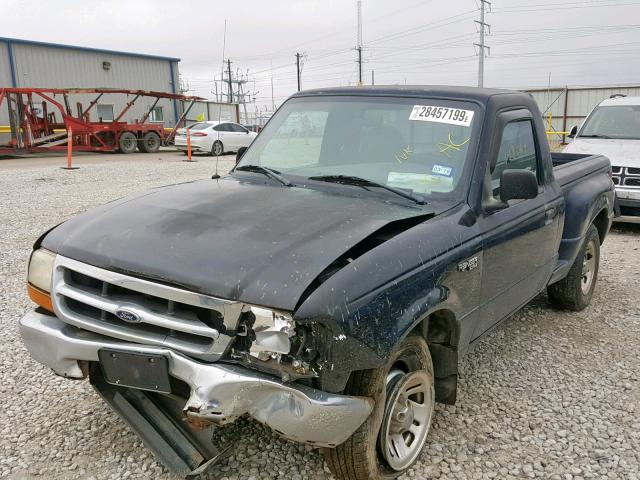 1FTYR10CXXPA33047 - 1999 FORD RANGER BLUE photo 2