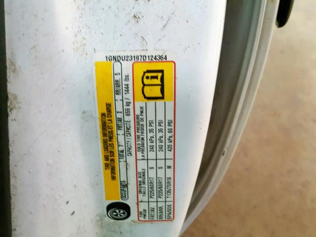 1GNDU23197D124364 - 2007 CHEVROLET UPLANDER L 白色 照片 10