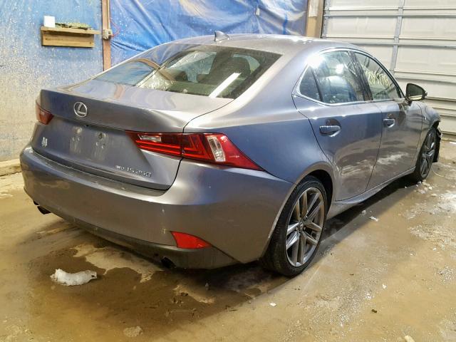 JTHCF1D2XE5014039 - 2014 LEXUS IS 250 GRAY photo 4