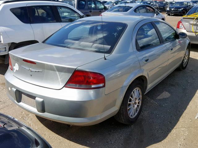 1C3EL46X24N301178 - 2004 CHRYSLER SEBRING LX SILVER photo 4