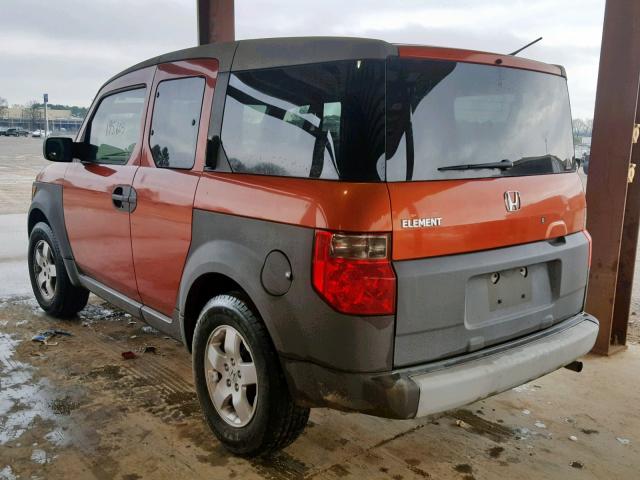 5J6YH18594L001695 - 2004 HONDA ELEMENT EX ORANGE photo 3