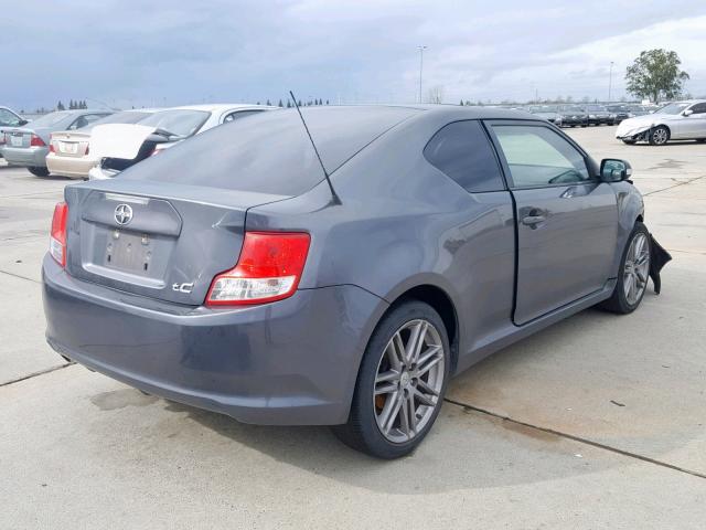 JTKJF5C7XB3009145 - 2011 TOYOTA SCION TC ნაცრისფერი ფოტო 4