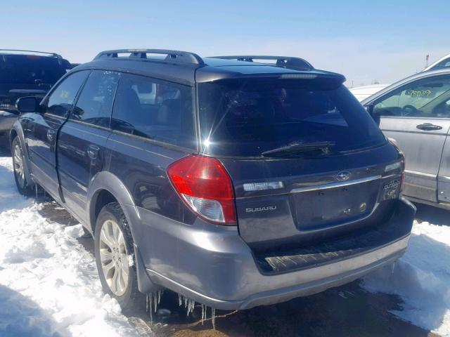 4S4BP86C384311569 - 2008 SUBARU OUTBACK 3. GRAY photo 3