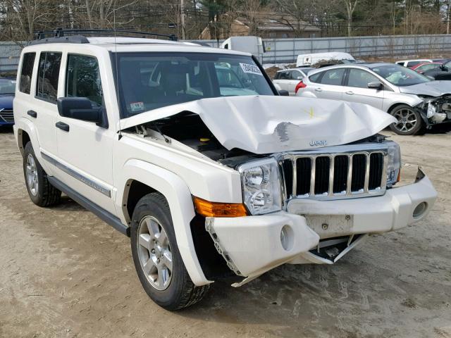 1J8HG48N76C307851 - 2006 JEEP COMMANDER WHITE photo 1