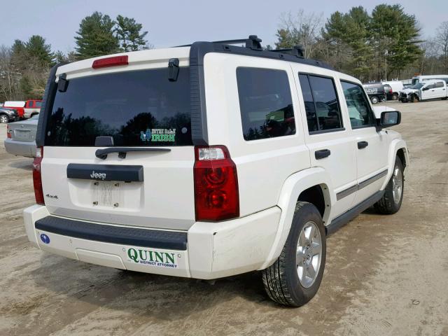 1J8HG48N76C307851 - 2006 JEEP COMMANDER WHITE photo 4