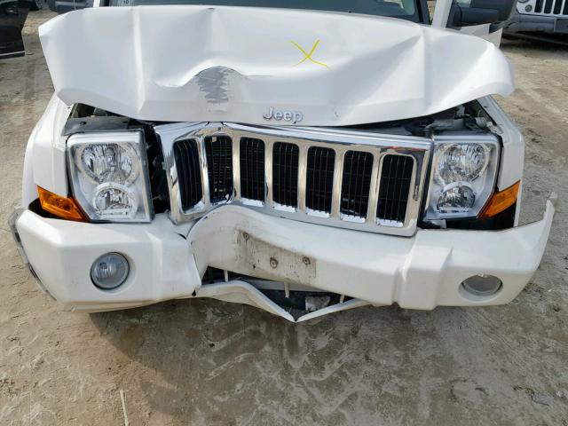 1J8HG48N76C307851 - 2006 JEEP COMMANDER WHITE photo 7