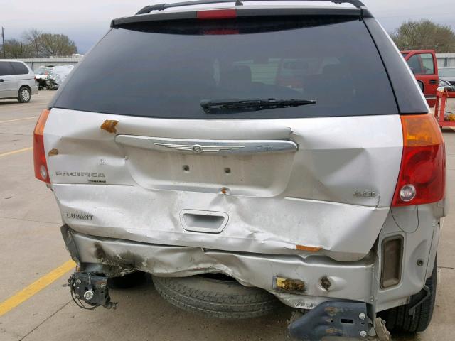 2A8GM48L58R634519 - 2008 CHRYSLER PACIFICA L SILVER photo 9