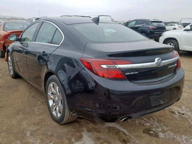 2G4GK5EX4G9117703 - 2016 BUICK REGAL BLACK photo 3