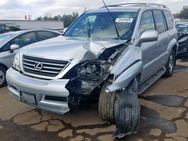 JTJBT20X180149714 - 2008 LEXUS GX 470 GRAY photo 2