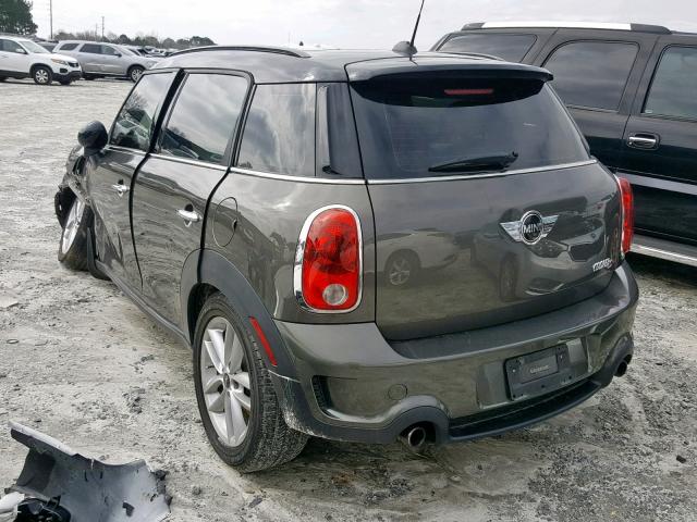 WMWZC3C56CWL88194 - 2012 MINI COOPER S C GRAY photo 3