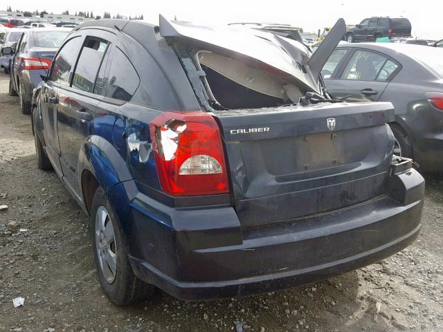 1B3HB28C78D632698 - 2008 DODGE CALIBER BLACK photo 3