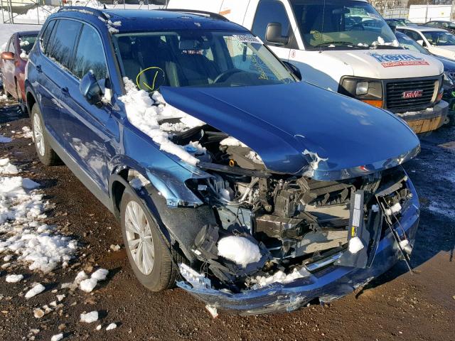 3VV2B7AX3JM026387 - 2018 VOLKSWAGEN TIGUAN SE BLUE photo 1