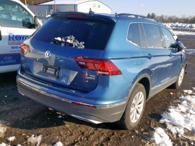 3VV2B7AX3JM026387 - 2018 VOLKSWAGEN TIGUAN SE BLUE photo 4