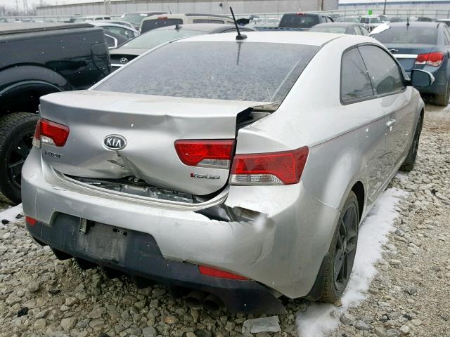 KNAFW6A32A5256596 - 2010 KIA FORTE SX SILVER photo 4