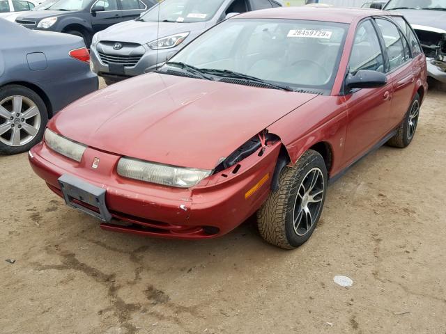 1G8ZK8278XZ319205 - 1999 SATURN SW2 RED photo 2