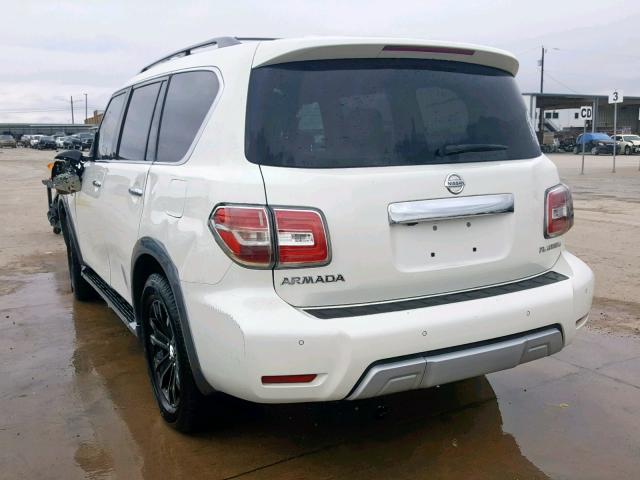 JN8AY2NF2J9331833 - 2018 NISSAN ARMADA PLA WHITE photo 3