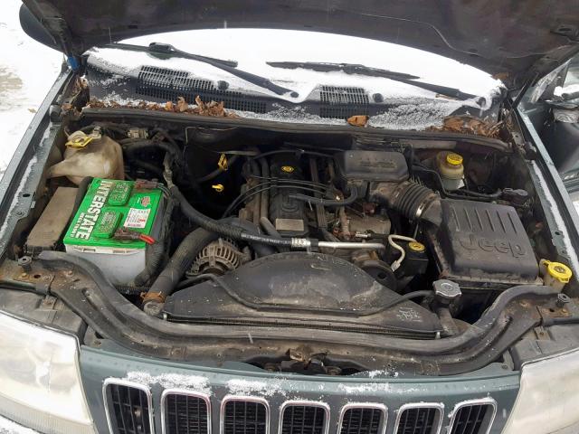 1J4GW58S63C519910 - 2003 JEEP GRAND CHER GREEN photo 7