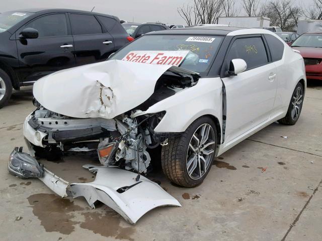 JTKJF5C74F3090214 - 2015 TOYOTA SCION TC WHITE photo 2