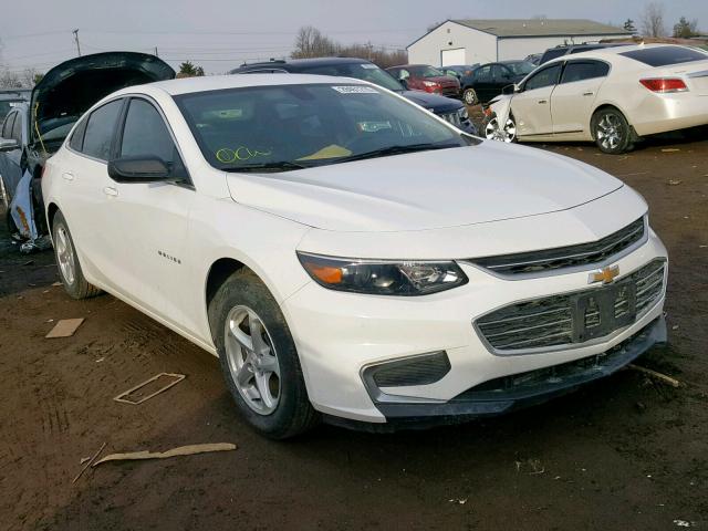 1G1ZB5STXHF239594 - 2017 CHEVROLET MALIBU LS WHITE photo 1