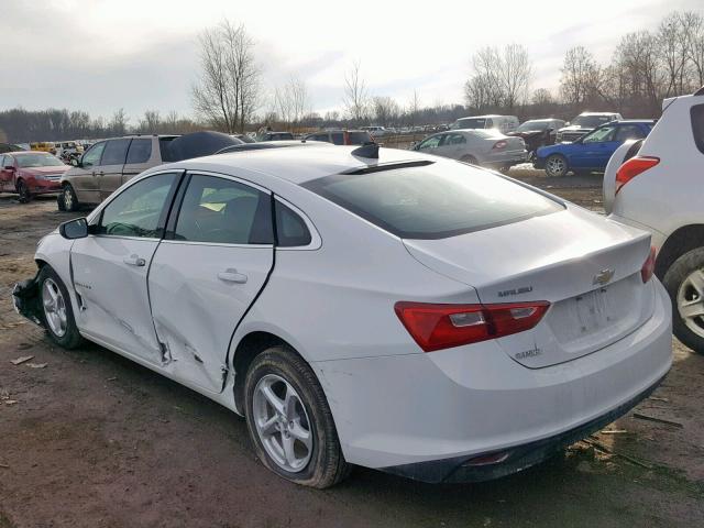 1G1ZB5STXHF239594 - 2017 CHEVROLET MALIBU LS WHITE photo 3
