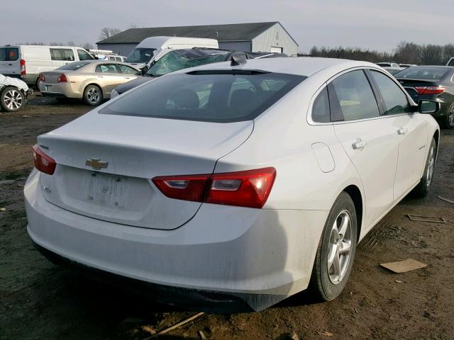 1G1ZB5STXHF239594 - 2017 CHEVROLET MALIBU LS WHITE photo 4