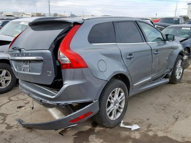 YV4612RK3G2823377 - 2016 VOLVO XC60 T5 GRAY photo 4