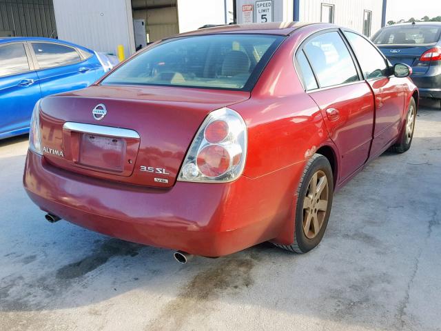 1N4BL11D76N424767 - 2006 NISSAN ALTIMA SE RED photo 4