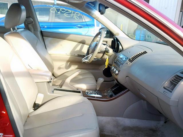 1N4BL11D76N424767 - 2006 NISSAN ALTIMA SE RED photo 5