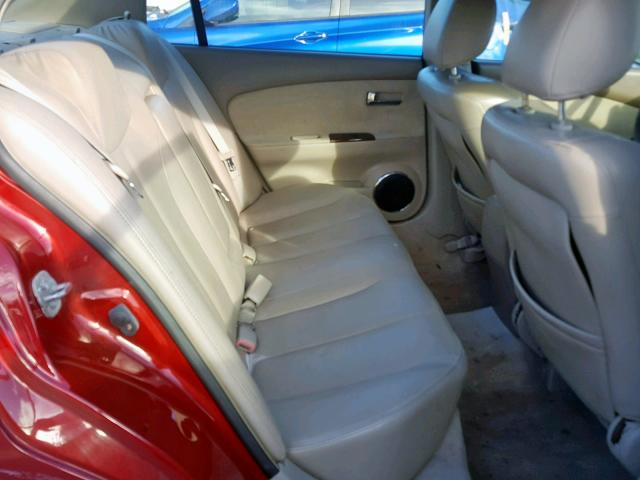 1N4BL11D76N424767 - 2006 NISSAN ALTIMA SE RED photo 6