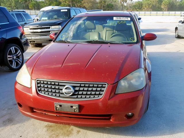 1N4BL11D76N424767 - 2006 NISSAN ALTIMA SE RED photo 9