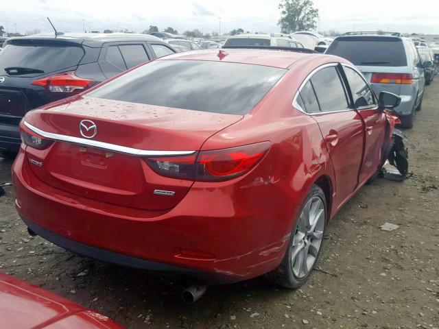 JM1GJ1V53G1434424 - 2016 MAZDA 6 TOURING RED photo 4