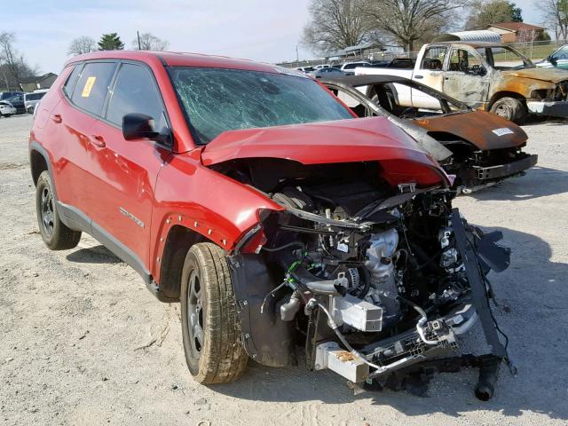 3C4NJCAB1JT250694 - 2018 JEEP COMPASS SP RED photo 1