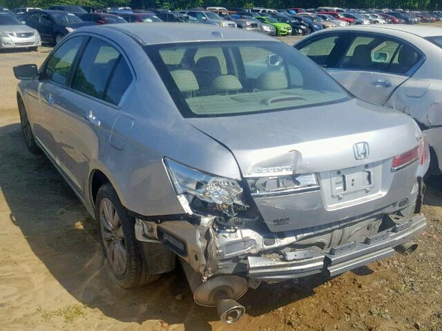 1HGCP3F82CA031743 - 2012 HONDA ACCORD EXL SILVER photo 3