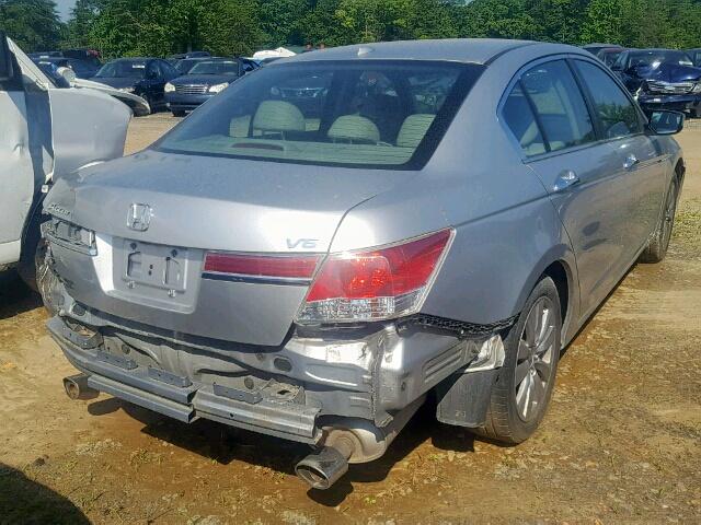 1HGCP3F82CA031743 - 2012 HONDA ACCORD EXL SILVER photo 4