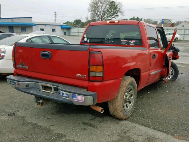 2GTEC13V671158920 - 2007 GMC NEW SIERRA RED photo 4