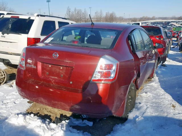 3N1AB61E18L756157 - 2008 NISSAN SENTRA 2.0 RED photo 4