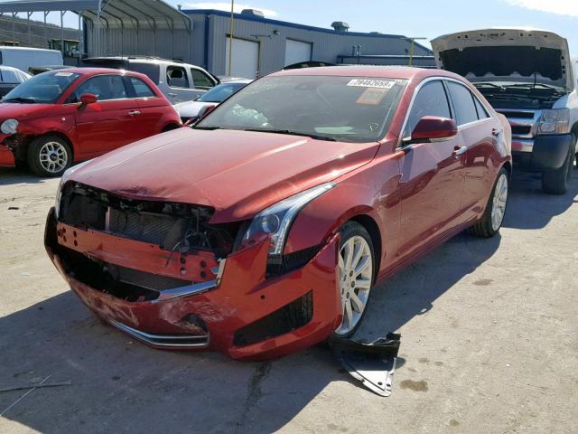 1G6AB5SX7E0169674 - 2014 CADILLAC ATS LUXURY RED photo 2