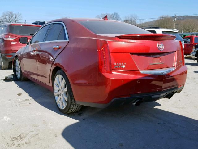 1G6AB5SX7E0169674 - 2014 CADILLAC ATS LUXURY RED photo 3