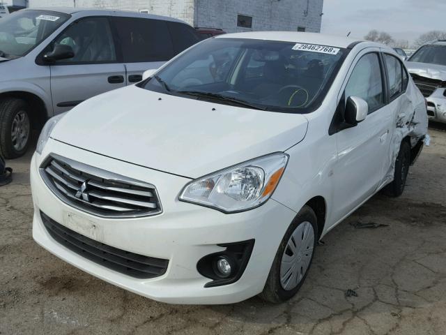 ML32F3FJ9HHF16739 - 2017 MITSUBISHI MIRAGE G4 WHITE photo 2