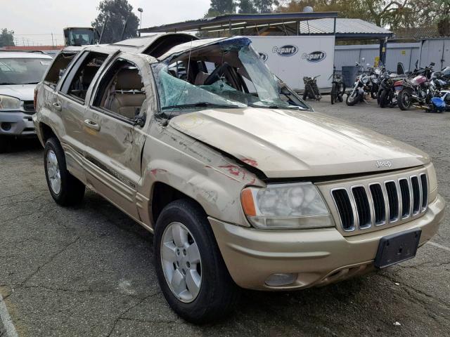 1J4GX58N11C667502 - 2001 JEEP GRAND CHER GOLD photo 1