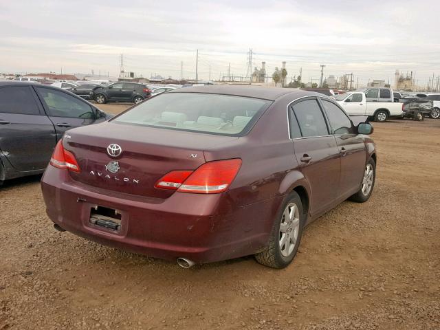 4T1BK36B46U121818 - 2006 TOYOTA AVALON BURGUNDY photo 4